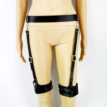 Load image into Gallery viewer, Leather Harness Thigh Straps Suspenders Sexy garter