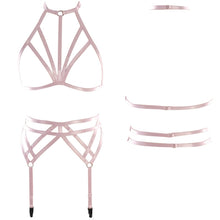 Load image into Gallery viewer, Pink Body Harness garter