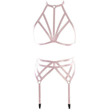 Load image into Gallery viewer, Pink Body Harness garter
