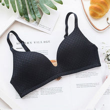 Load image into Gallery viewer, Wasteheart Women Fashion Black Skin Gray White Wireless Padded Bras Push Up Z