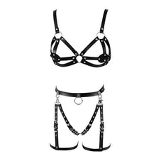 Load image into Gallery viewer, Red Leather Sexy Harness set.