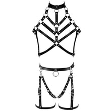 Load image into Gallery viewer, Red Leather Sexy Harness set.
