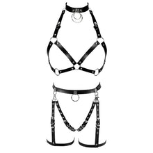 Load image into Gallery viewer, Red Leather Sexy Harness set.