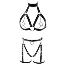 Load image into Gallery viewer, Red Leather Sexy Harness set.