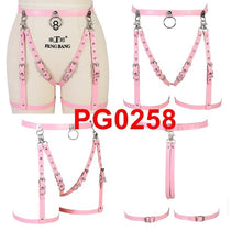 Load image into Gallery viewer, Red Leather Sexy Harness set.