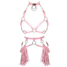 Load image into Gallery viewer, Red Leather Sexy Harness set.
