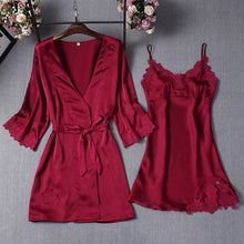 Load image into Gallery viewer, Pajamas Sets Silk Women