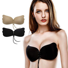 Load image into Gallery viewer, Women Self Adhesive Strapless Bandage Blackless Solid Bra Stick Gel Silicone Push Up