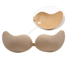Load image into Gallery viewer, Women Self Adhesive Strapless Bandage Blackless Solid Bra Stick Gel Silicone Push Up