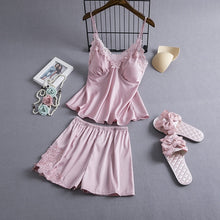 Load image into Gallery viewer, Pajamas Sets Silk Women