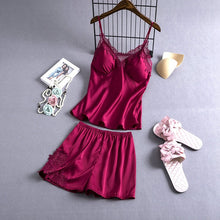 Load image into Gallery viewer, Pajamas Sets Silk Women