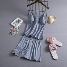 Load image into Gallery viewer, Pajamas Sets Silk Women