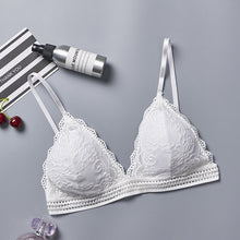 Load image into Gallery viewer, Deep V Lace Bralette Wireless Bra