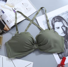 Load image into Gallery viewer, Gather Sexy Bras For Women Lingerie Seamless Wire Free Push Up Bra