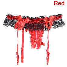 Load image into Gallery viewer, Sexy Women Open Crotch Pearl Panties Garter