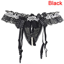 Load image into Gallery viewer, Sexy Women Open Crotch Pearl Panties Garter