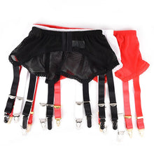 Load image into Gallery viewer, Black White Red garter