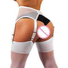 Load image into Gallery viewer, Black White Red garter