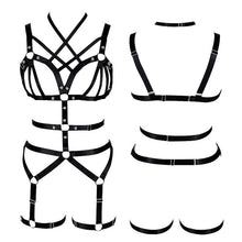 Load image into Gallery viewer, Pink Harness Bra Full Body.
