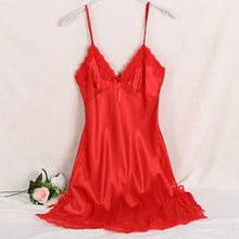 Load image into Gallery viewer, Ladies Sexy Silk Satin Night Dress