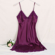 Load image into Gallery viewer, Ladies Sexy Silk Satin Night Dress