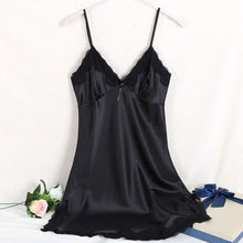 Load image into Gallery viewer, Ladies Sexy Silk Satin Night Dress