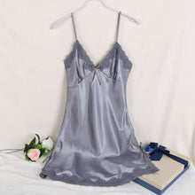 Load image into Gallery viewer, Ladies Sexy Silk Satin Night Dress
